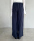 ダブルウエストピンストライプワイドパンツ | BA2253002 | ネイビー
