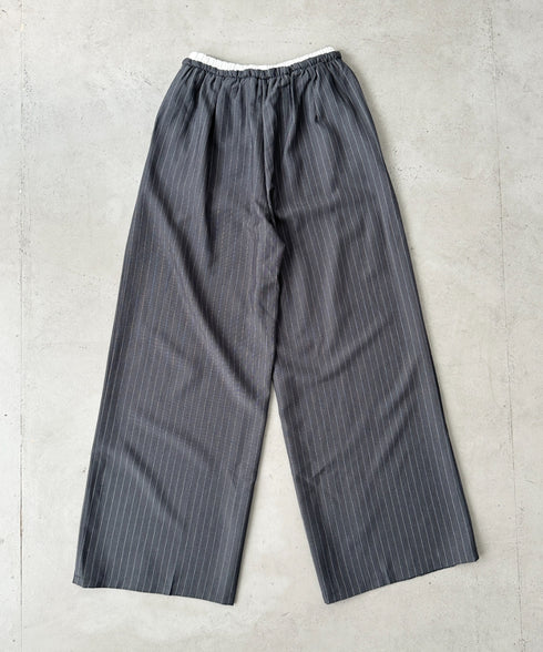 ダブルウエストピンストライプワイドパンツ | BA2253002 | グレー