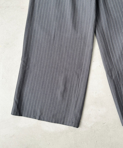 ダブルウエストピンストライプワイドパンツ | BA2253002 | グレー