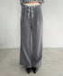 ダブルウエストスラックスワイドパンツ | BA2253003 | グレー