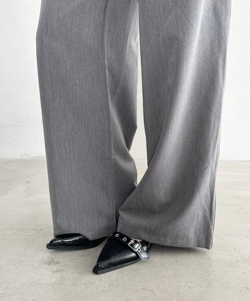 ダブルウエストスラックスワイドパンツ | BA2253003 | グレー
