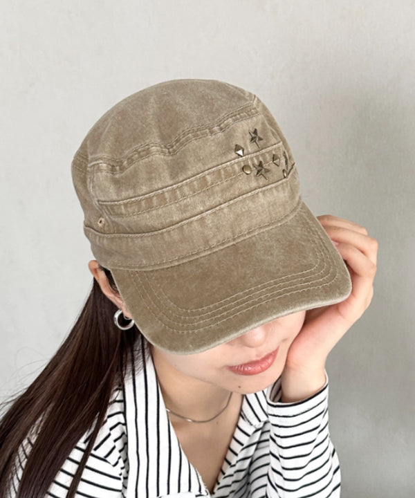 スタッズワークキャップ | BA5256008 | ベージュ
