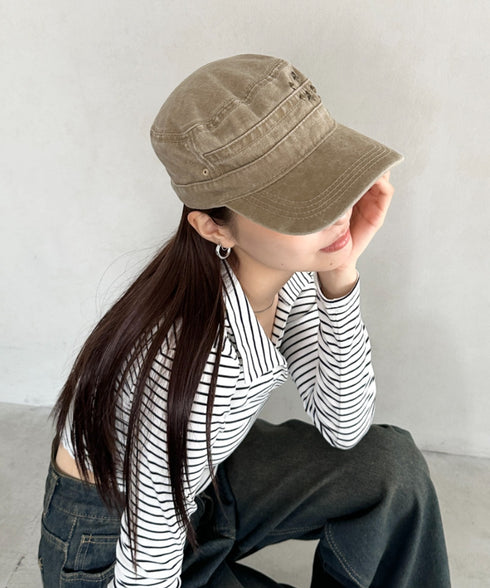 スタッズワークキャップ | BA5256008 | ベージュ