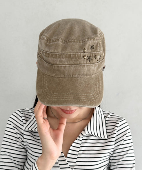 スタッズワークキャップ | BA5256008 | ベージュ
