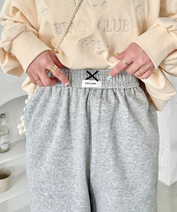 ワンポイントロゴ裾フリルパンツ | SL2256038 | グレー