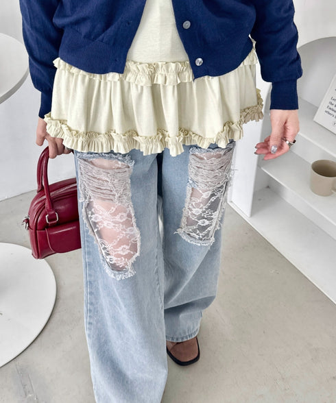 裾フリルトップス | SL2256041 | アイボリー