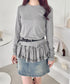 裾フリルトップス | SL2256041 | グレー