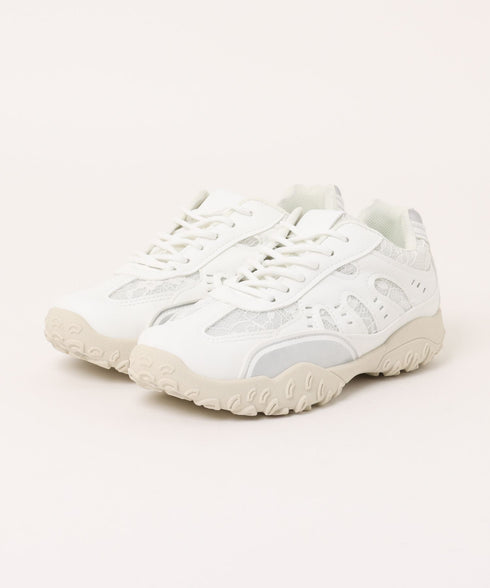 【靴紐2種set】ボリュームソールレーススニーカー | SL3256044 | ホワイト