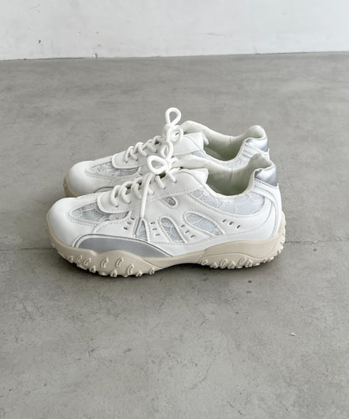 【靴紐2種set】ボリュームソールレーススニーカー | SL3256044 | ホワイト