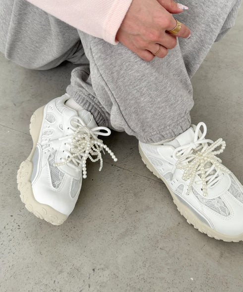 【靴紐2種set】ボリュームソールレーススニーカー | SL3256044 | ホワイト