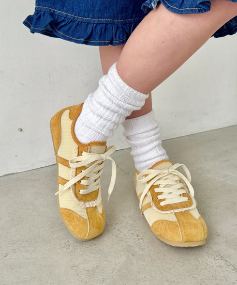 【靴紐2種set】フリルレーススニーカー | SL3256045 | イエロー