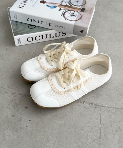 【靴紐2種set】フリルレーススニーカー | SL3256045 | ホワイト