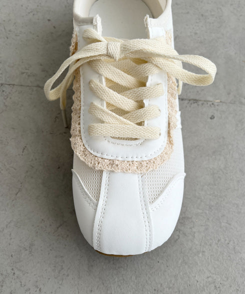 【靴紐2種set】フリルレーススニーカー | SL3256045 | ホワイト