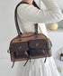 ワンポイントスターダブルポケットボストンバッグ | SL1256049 | ブラウン