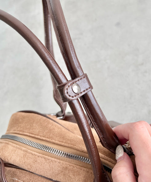 ワンポイントスターダブルポケットボストンバッグ | SL1256049 | ブラウン