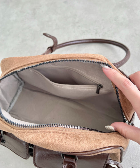 ワンポイントスターダブルポケットボストンバッグ | SL1256049 | ブラウン