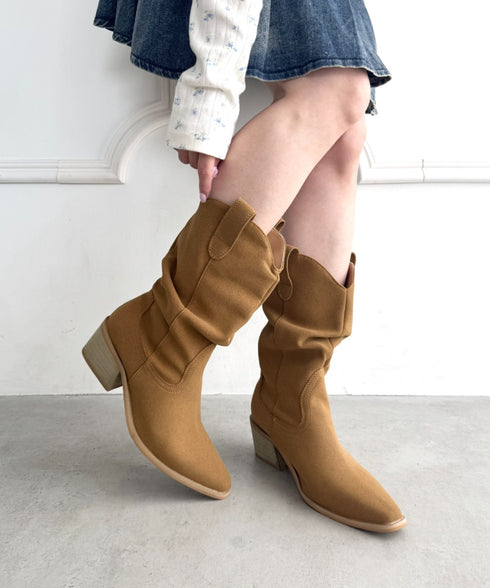 スラウチーウエスタンブーツ | LO3256018 | ベージュ