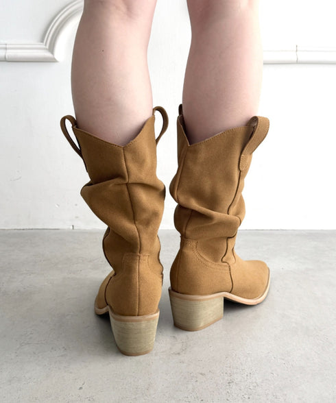 スラウチーウエスタンブーツ | LO3256018 | ベージュ