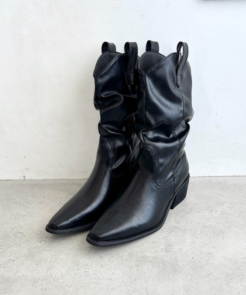 スラウチーウエスタンブーツ | LO3256018 | ブラック