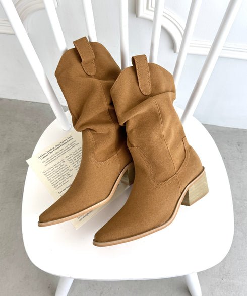 スラウチーウエスタンブーツ | LO3256018 | ベージュ