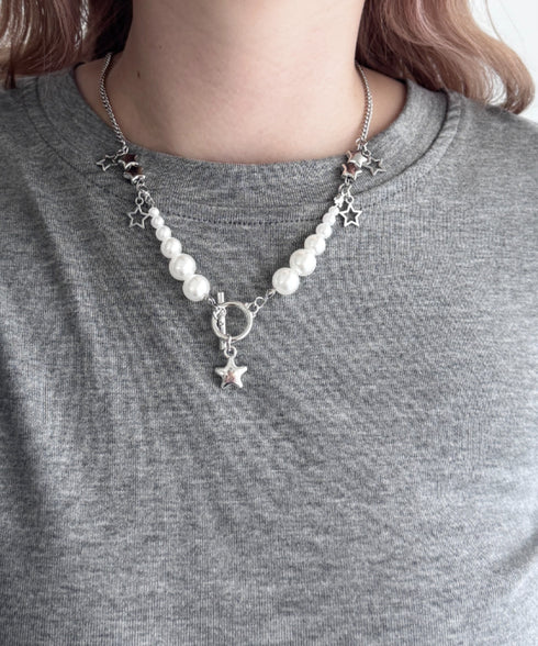 スターモチーフ3連ネックレス | LO4256021 | ホワイト