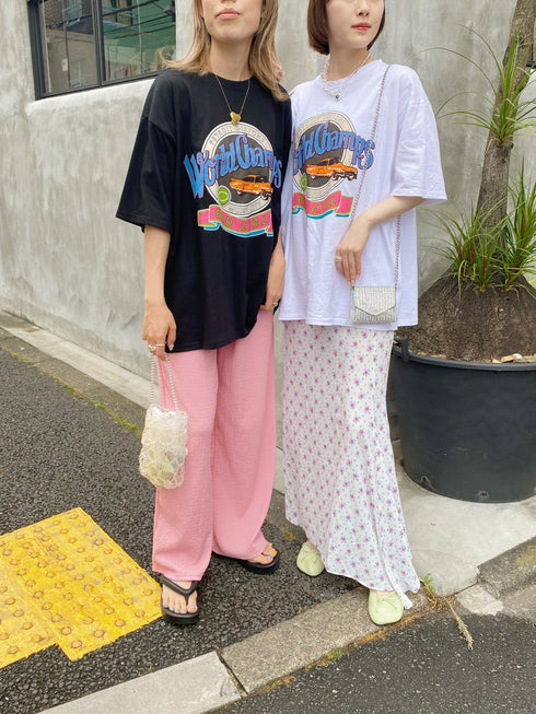 小花柄フレアロングスカート | SL2232723 | ホワイト