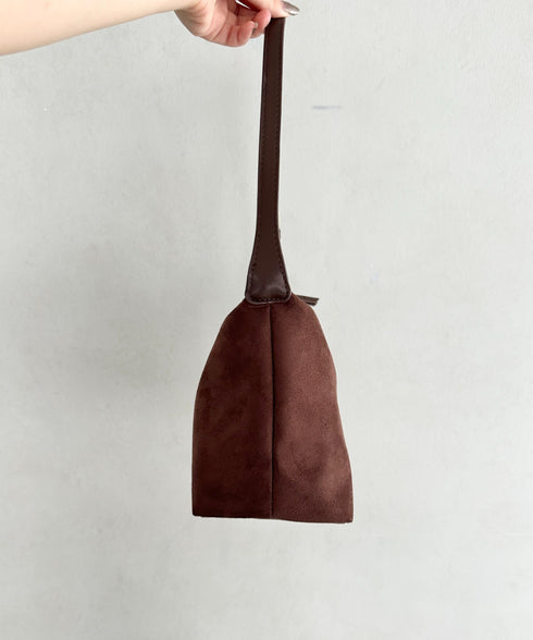 2WAY スウェード風ワンハンドルバッグ ショルダーバッグ | MD1253018 | ブラウン