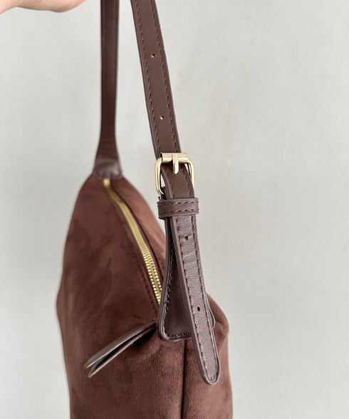 2WAY スウェード風ワンハンドルバッグ ショルダーバッグ | MD1253018 | ブラウン