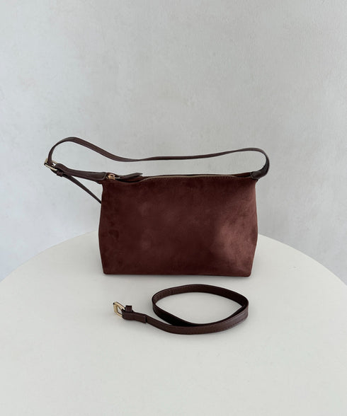 2WAY スウェード風ワンハンドルバッグ ショルダーバッグ | MD1253018 | ブラウン