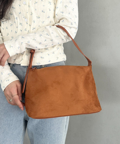 2WAY スウェード風ワンハンドルバッグ ショルダーバッグ | MD1253018 | キャメル
