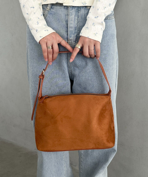 2WAY スウェード風ワンハンドルバッグ ショルダーバッグ | MD1253018 | キャメル