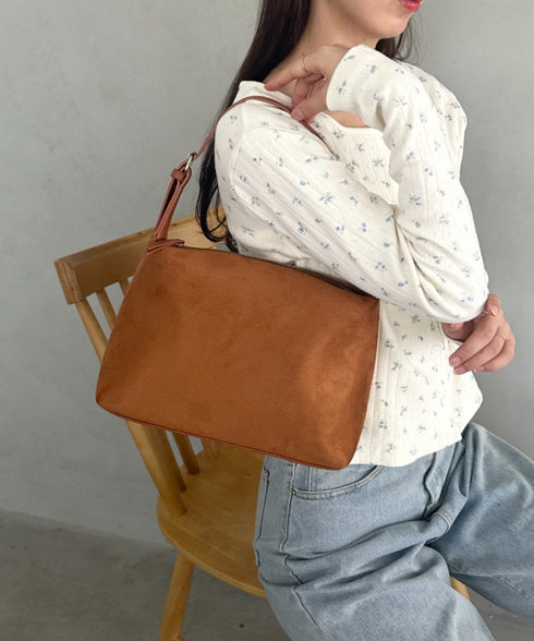 2WAY スウェード風ワンハンドルバッグ ショルダーバッグ | MD1253018 | キャメル