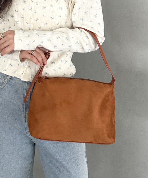 2WAY スウェード風ワンハンドルバッグ ショルダーバッグ | MD1253018 | キャメル