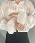 フリルシャーリングシフォンショートブラウス | MD2253016 | アイボリー