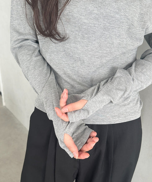 チョーカー ウエストリボン付き3点SET オフショルダードレープトップス | MD2253017 | グレー