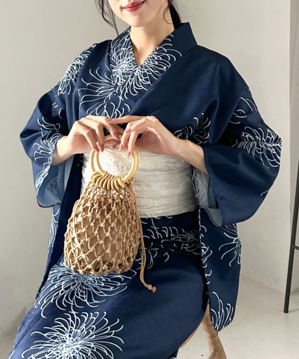 選べる7柄展開 1人で着られる浴衣2点セット(浴衣/帯) セパレート浴衣 かんたん二部式浴衣セット | MD2252056 | その他5