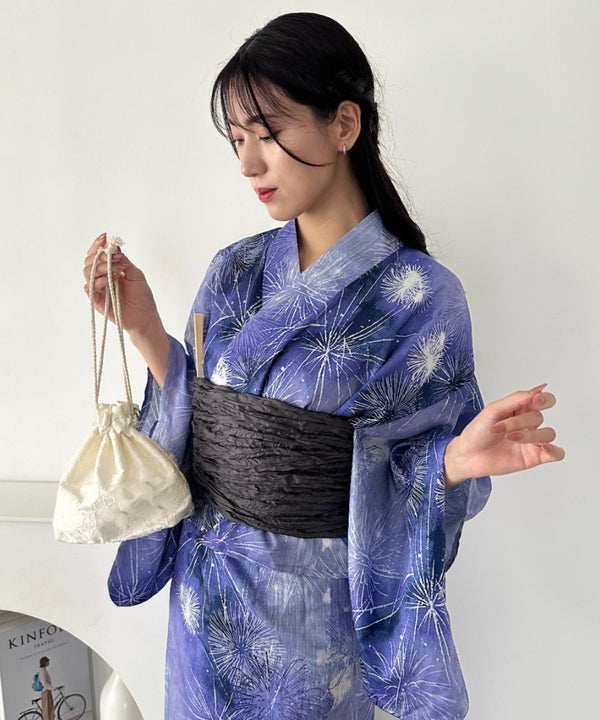 選べる7柄展開 1人で着られる浴衣2点セット(浴衣/帯) セパレート浴衣 かんたん二部式浴衣セット | MD2252056 | その他7