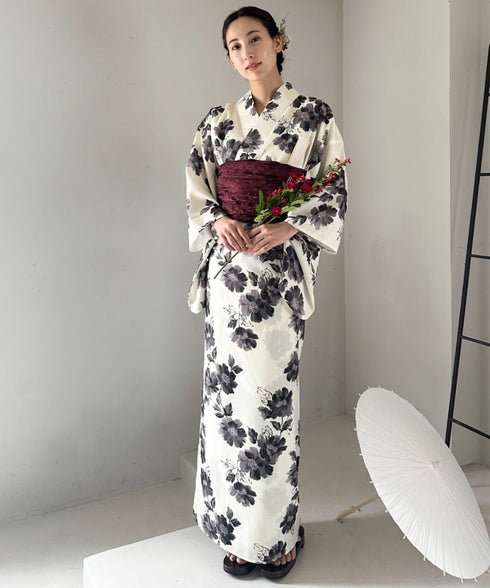 選べる7柄展開 1人で着られる浴衣2点セット(浴衣/帯) セパレート浴衣 かんたん二部式浴衣セット | MD2252056 | その他1