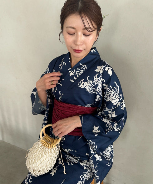 お気に入り20000超え 新柄登場!選べる9柄展開 簡単着付け 浴衣2点セット(浴衣/帯) セパレート浴衣 簡単二部式浴衣セット 結び帯でアレンジ自由■動画あり | MD2252056 | その他9