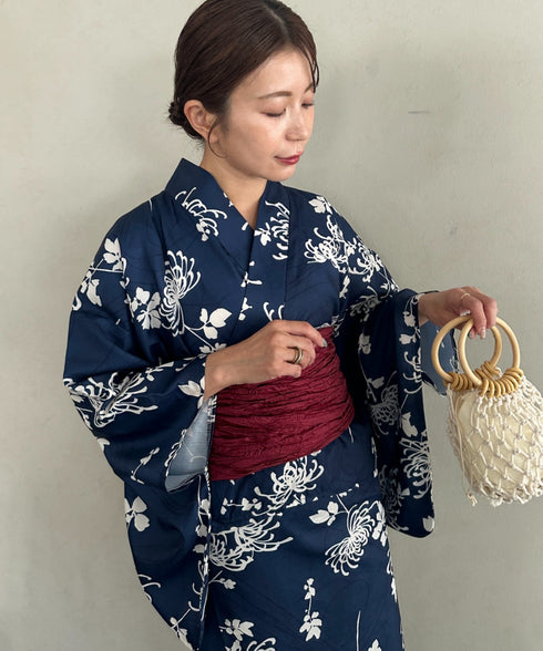 お気に入り20000超え 新柄登場!選べる9柄展開 簡単着付け 浴衣2点セット(浴衣/帯) セパレート浴衣 簡単二部式浴衣セット 結び帯でアレンジ自由■動画あり | MD2252056 | その他9