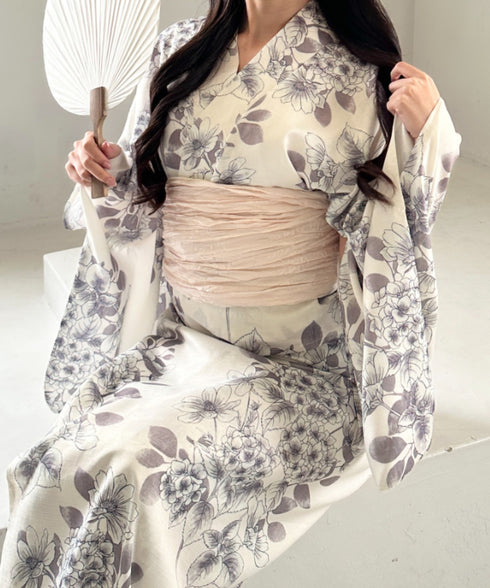 選べる7柄展開 1人で着られる浴衣2点セット(浴衣/帯) セパレート浴衣 かんたん二部式浴衣セット | MD2252056 | その他2