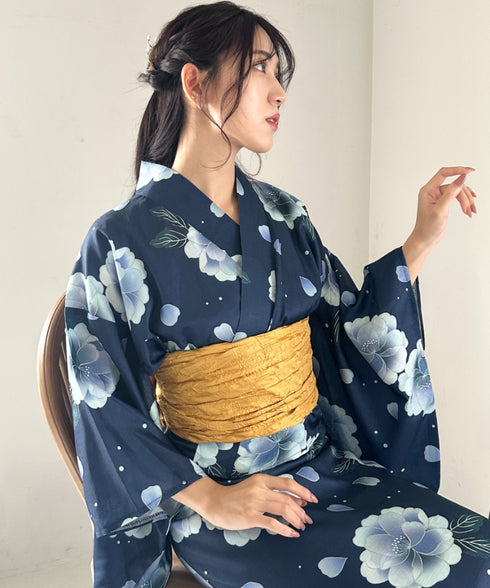 選べる7柄展開 1人で着られる浴衣2点セット(浴衣/帯) セパレート浴衣 かんたん二部式浴衣セット | MD2252056 | その他4