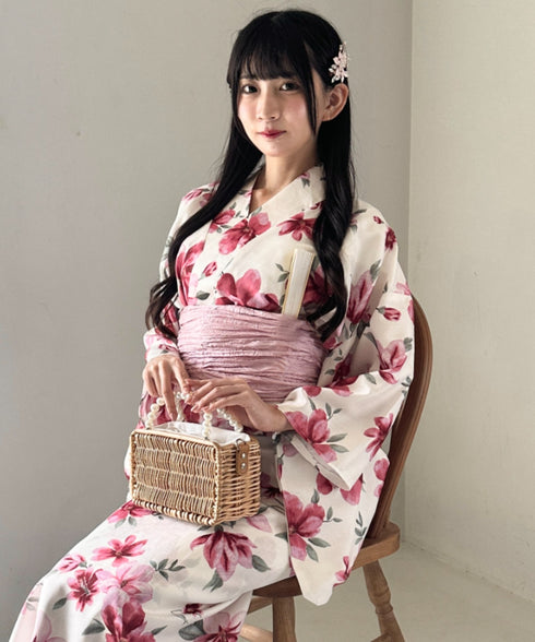 選べる7柄展開 1人で着られる浴衣2点セット(浴衣/帯) セパレート浴衣 かんたん二部式浴衣セット | MD2252056 | その他6