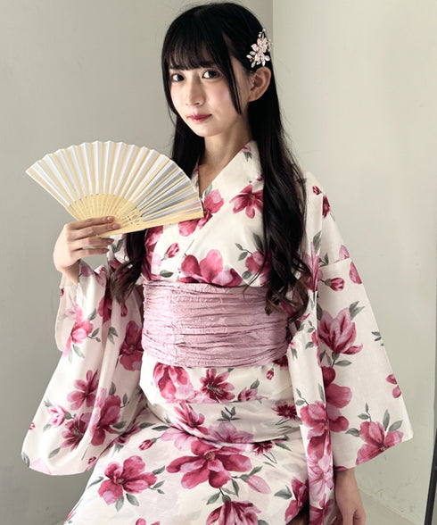選べる7柄展開 1人で着られる浴衣2点セット(浴衣/帯) セパレート浴衣 かんたん二部式浴衣セット | MD2252056 | その他6
