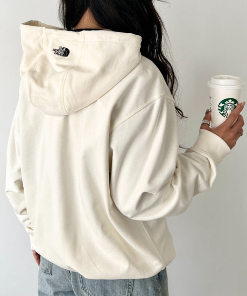 THE NORTH FACE(ザ・ノースフェイス)/ワンポイント ロゴ刺繍 ジップパーカー フーディ/M'S CORE HOOD ZIP UP | IM2253016 | クリーム