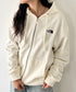THE NORTH FACE(ザ・ノースフェイス)/ワンポイント ロゴ刺繍 ジップパーカー フーディ/M'S CORE HOOD ZIP UP | IM2253016 | クリーム