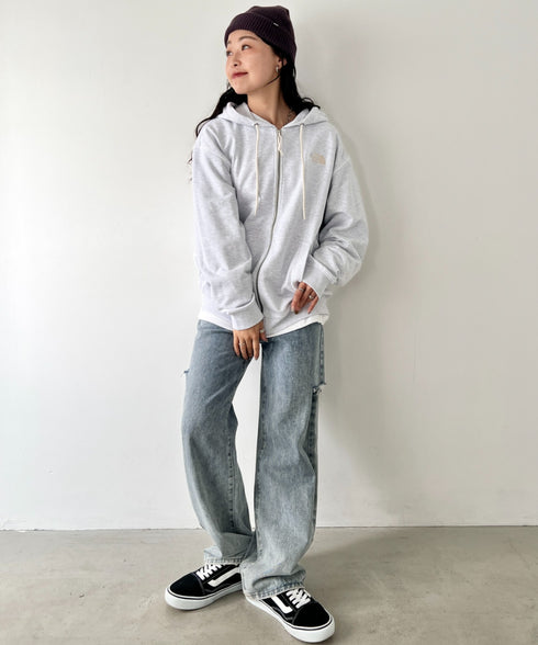 THE NORTH FACE(ザ・ノースフェイス)/ワンポイント ロゴ刺繍 ジップパーカー フーディ/M'S CORE HOOD ZIP UP | IM2253016 | シルバー