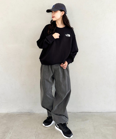 THE NORTH FACE(ザ・ノースフェイス)/ワンポイント ロゴ刺繍 スウェット サイズ展開豊富 大きめサイズあり/M'S CORE SWEATSHIRTS | IM2253018 | ブラック