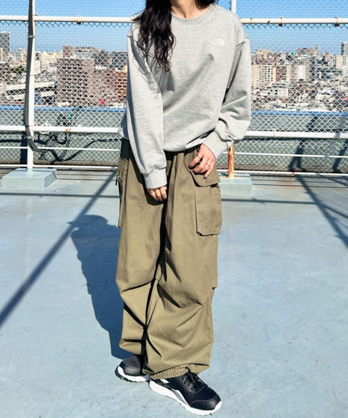 THE NORTH FACE(ザ・ノースフェイス)/ワンポイント ロゴ刺繍 スウェット サイズ展開豊富 大きめサイズあり/M'S CORE SWEATSHIRTS | IM2253018 | グレー