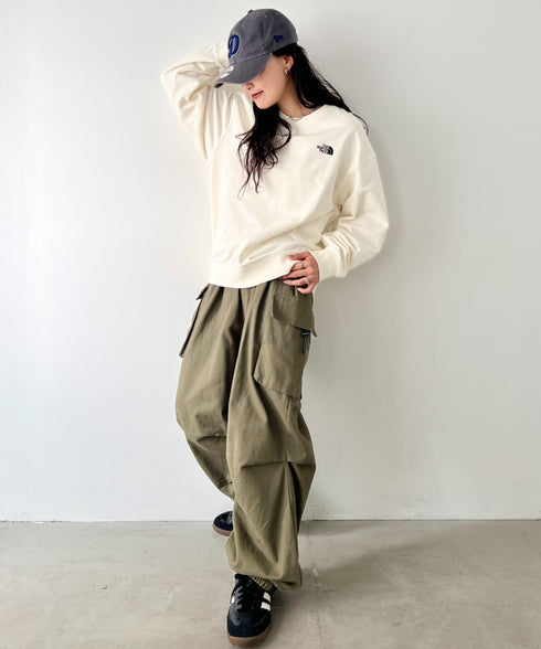 THE NORTH FACE(ザ・ノースフェイス)/ワンポイント ロゴ刺繍 スウェット サイズ展開豊富 大きめサイズあり/M'S CORE SWEATSHIRTS | IM2253018 | クリーム